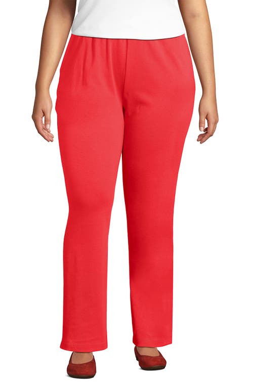 Shop Lands' End Plus Size Sport Knit High Rise Pants In Sahara Desert