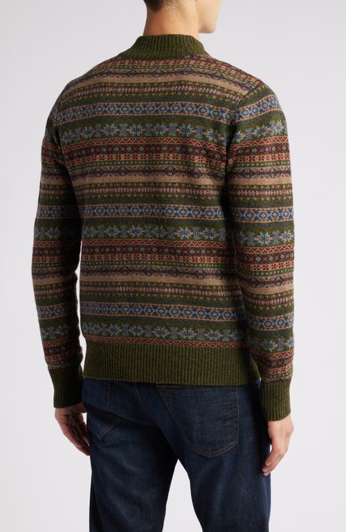 SCHOTT SCHOTT NYC FAIR ISLE WOOL BLEND SWEATER 