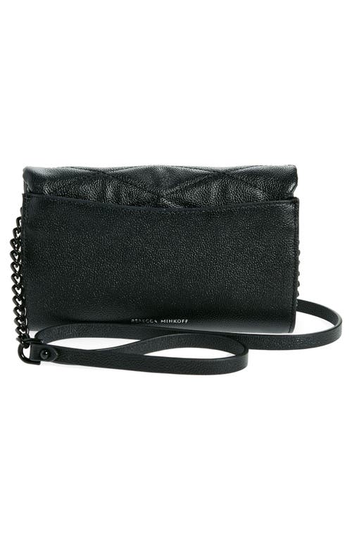 Shop Rebecca Minkoff Edie Wallet On A Chain In Black