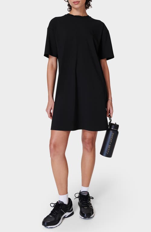 Sweaty Betty Explorer T-Shirt Minidress Black at Nordstrom,