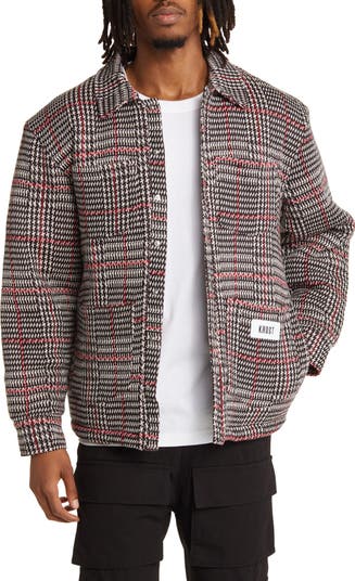 STACY ADAMS Men's Sweater, Multi Square Houndstooth Pattern
