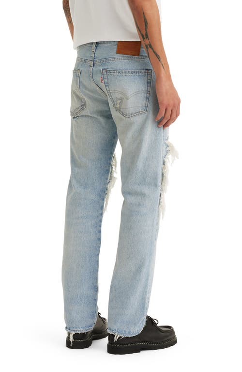 Shop Levi's 501® Original Rip & Repair Straight Leg Jeans In Teach Me Dx