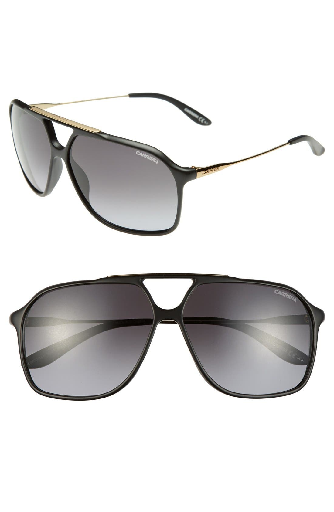 Carrera Eyewear 63mm Navigator Sunglasses Nordstrom