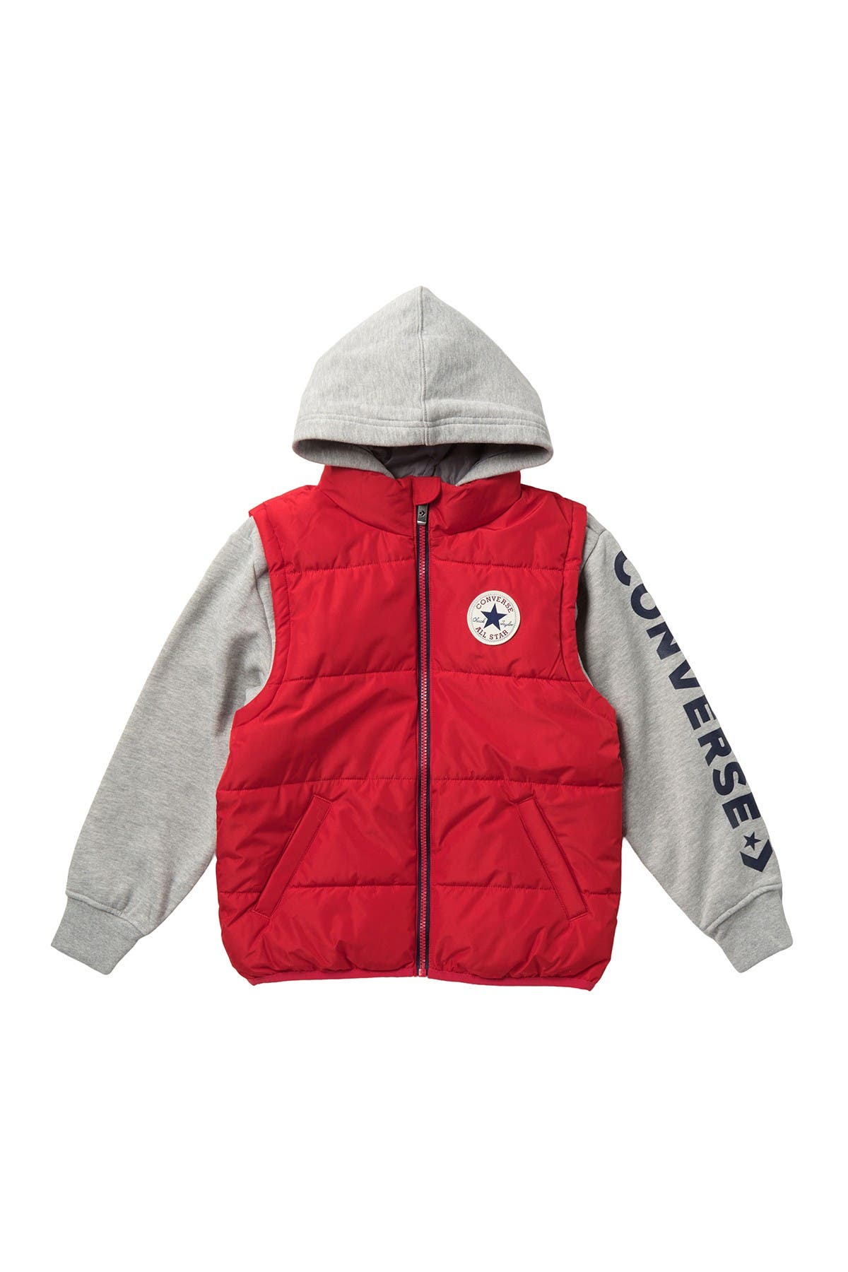 converse quilted coat