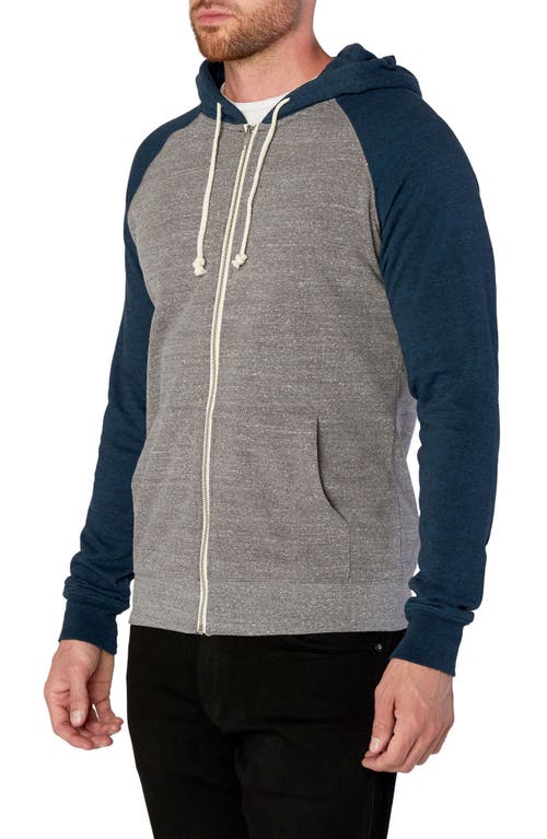 Threads 4 Thought Threads For Thought Raglan Hoodie In Heather Grey/midnight