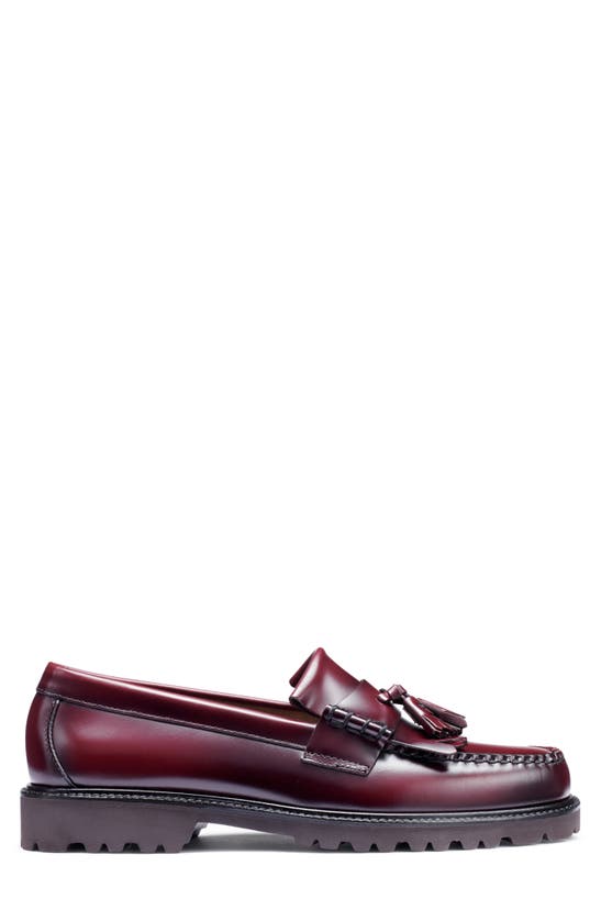 Shop G.h.bass Layton Lug Sole Loafer In Wine