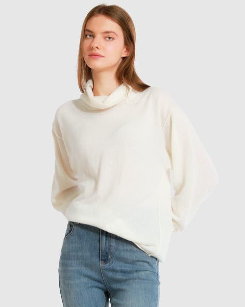 Shop Belle & Bloom Simple Pleasures Cashmere Knit In Cream