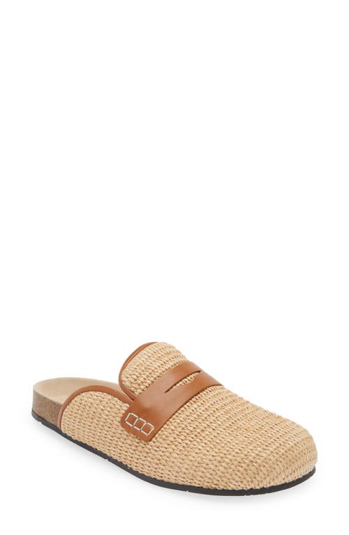 JW Anderson Raffia Loafer Mule in Tessa Raffia Biege at Nordstrom, Size 10-10.5Us