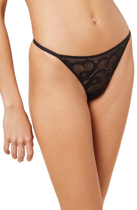Floral lace thong [Coral] – The Pantry Underwear
