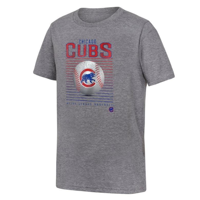 Shop Outerstuff Youth Fanatics Branded Gray Chicago Cubs Relief Pitcher Tri-blend T-shirt