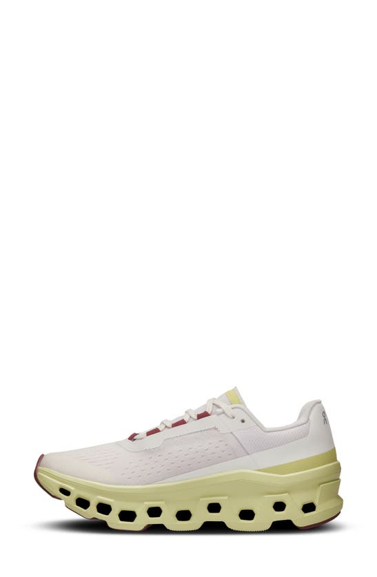 On Cloudmster Sneaker In Frost/ Acacia