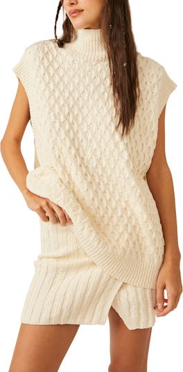 Free People Rosemary Cotton Blend Sweater & Miniskirt Set | Nordstrom