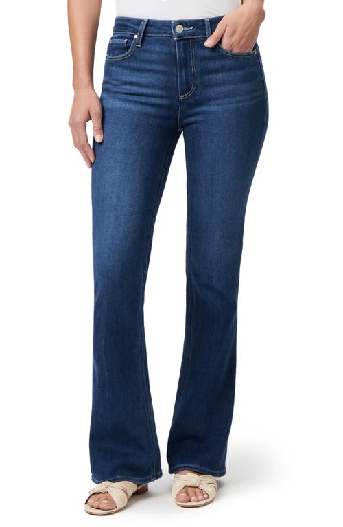 PAIGE Laurel Canyon High Waist Flare Leg Jeans in Newbie