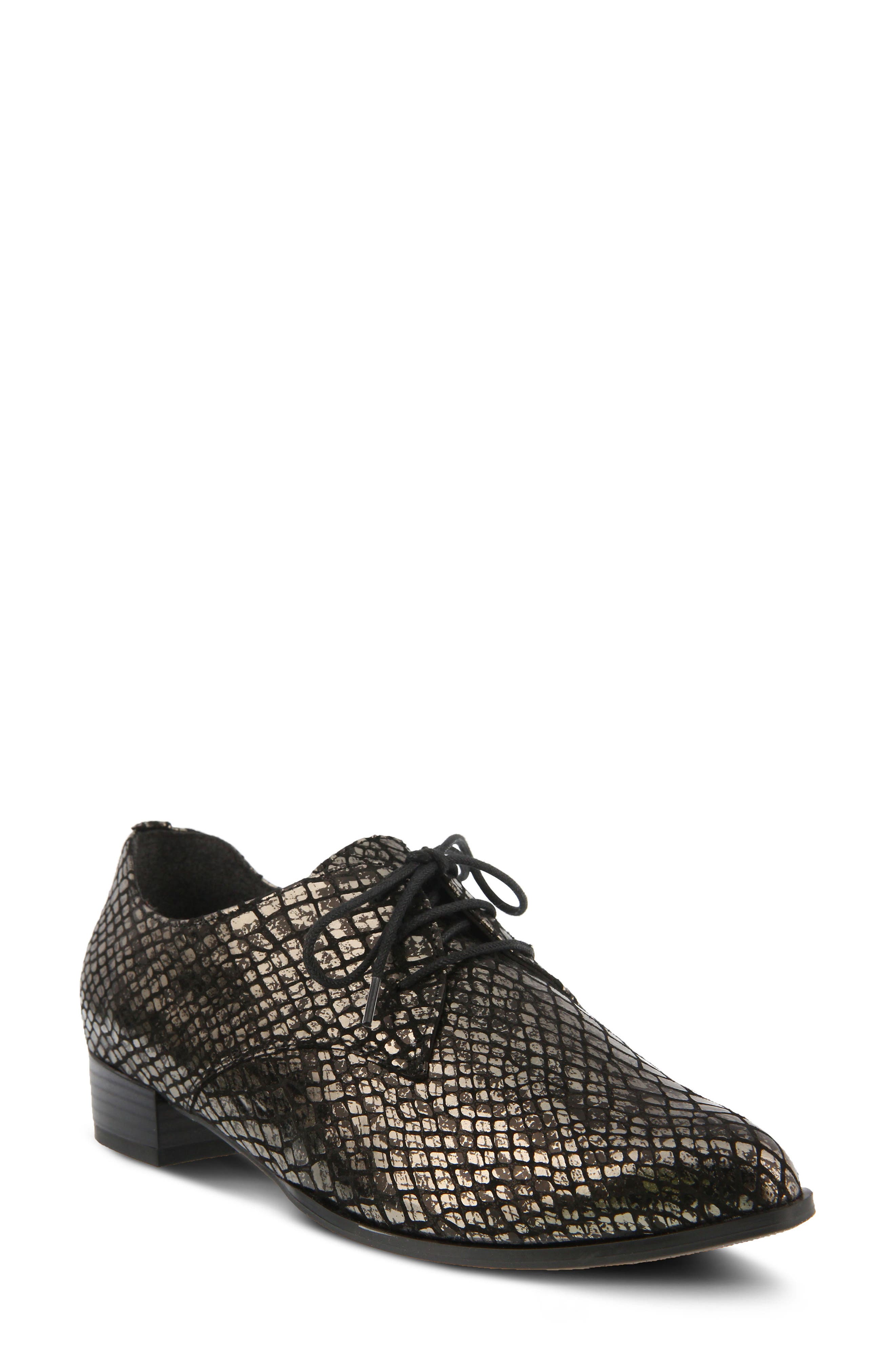 Spring Step Conchetta Lace-Up Derby - Grey