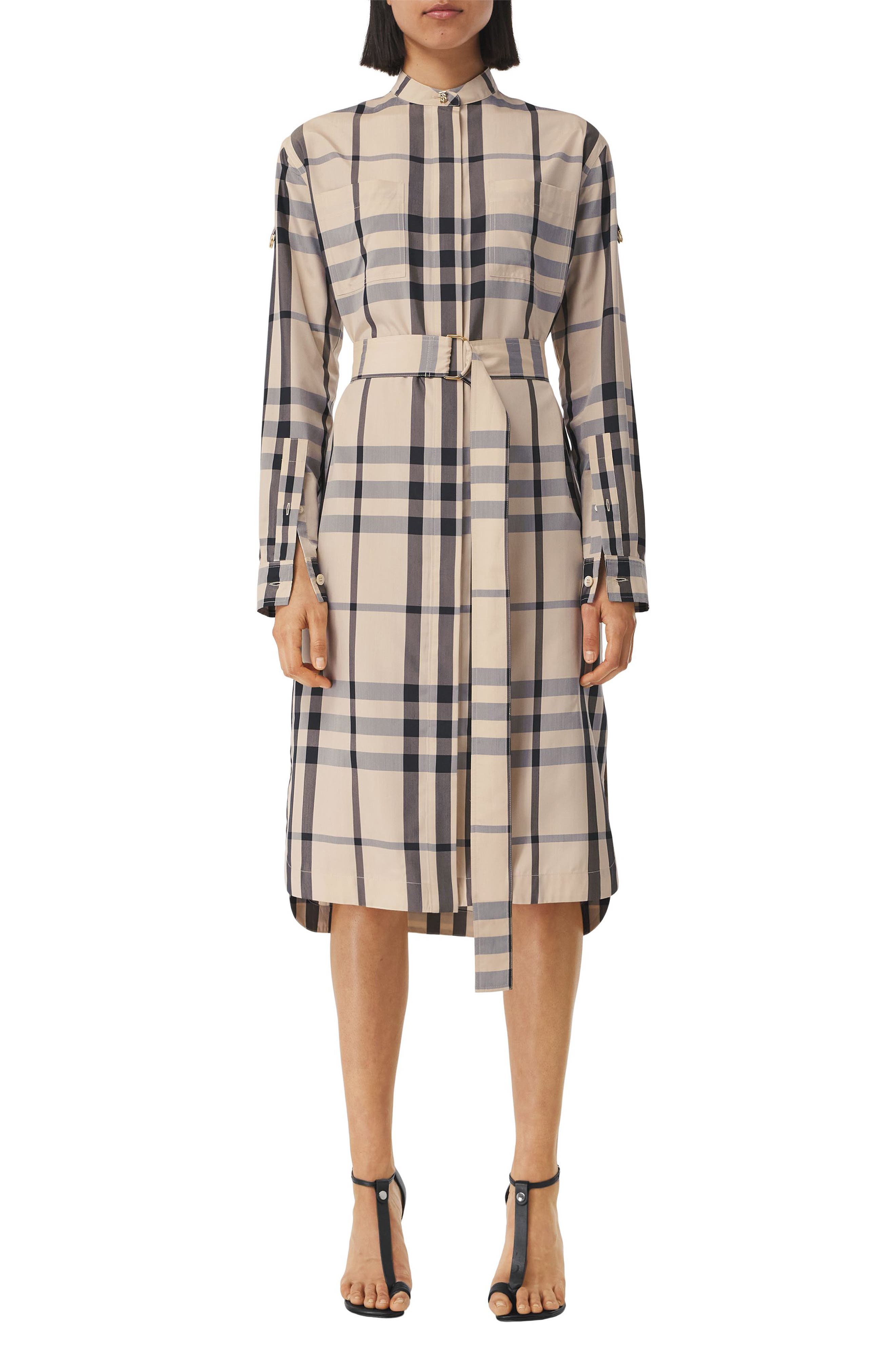 burberry long sleeve dress