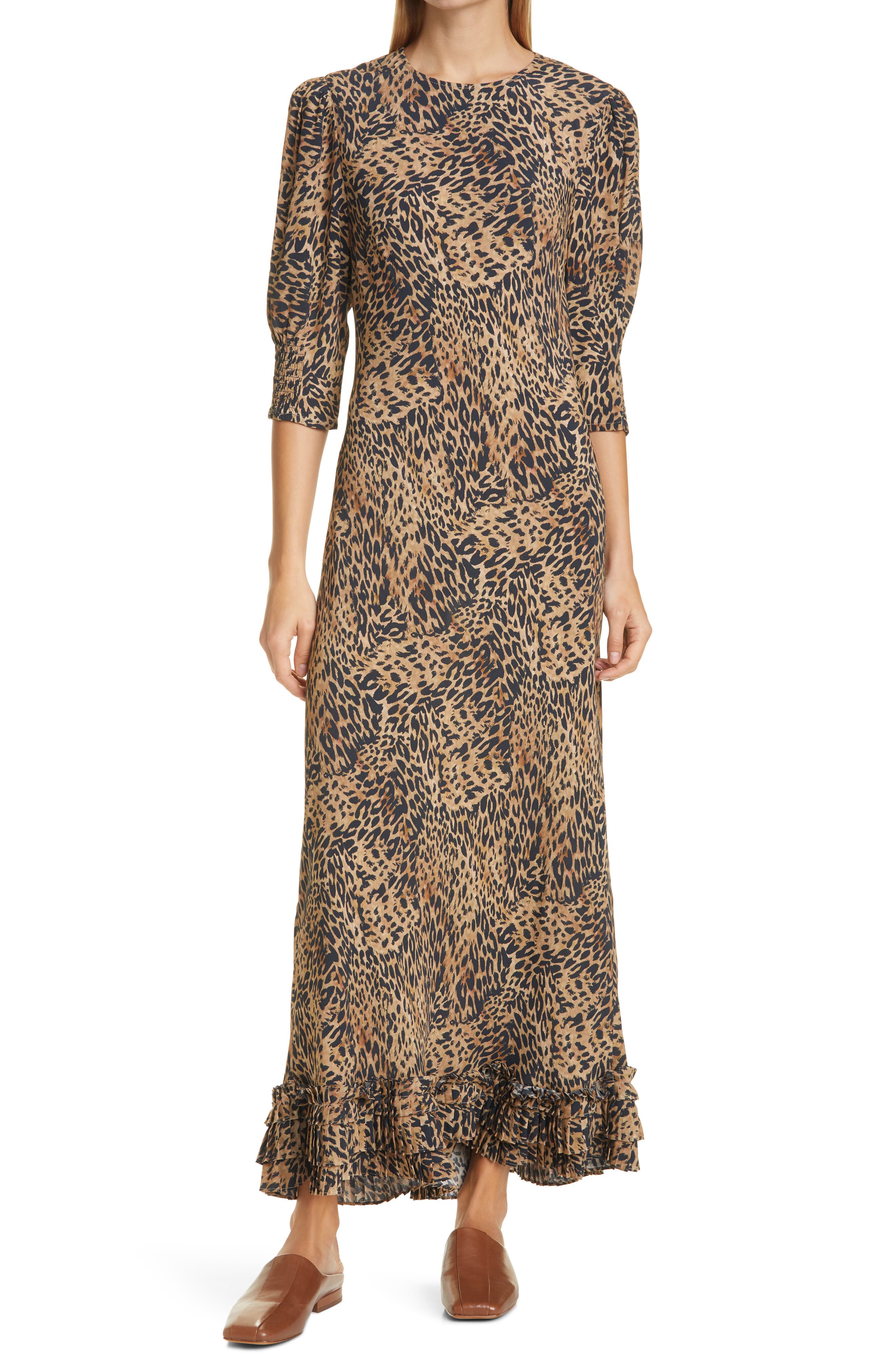 rixo leopard print dress