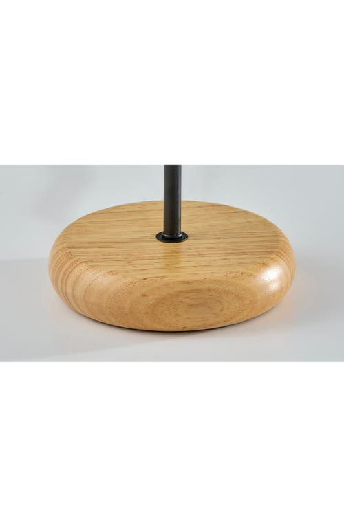 Adesso Lighting Brielle Table Lamp In Natural Wood/black