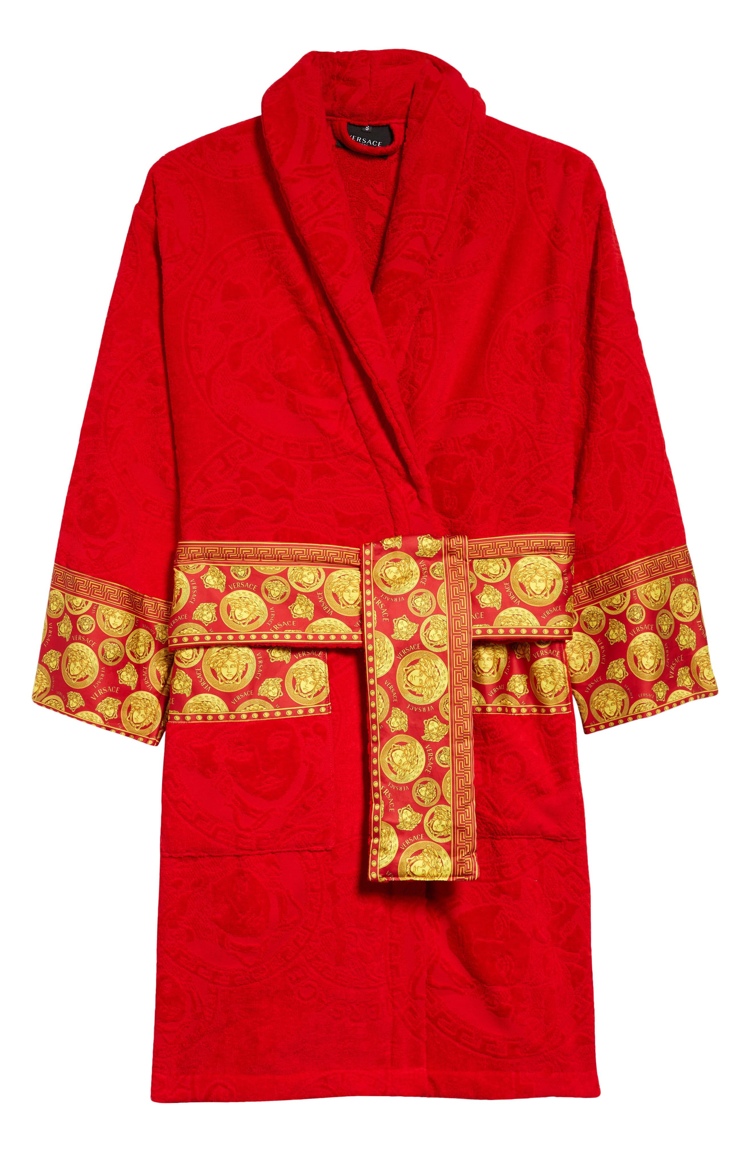 versace red dressing gown