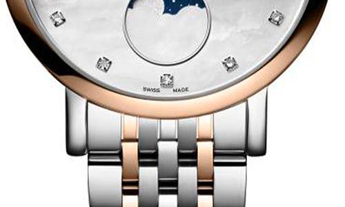 Longines White Motherofpearl Elegant Collection Mother-of-pearl And Stainless-steel Quartz Watch In White Mother-of-pearl
