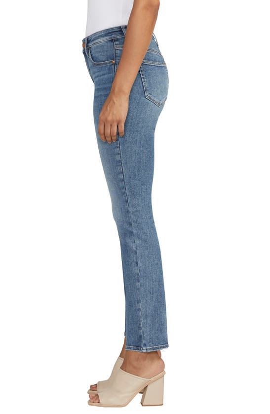 Shop Jag Jeans Jag Forever Stretch Mid Rise Slim Straight Leg Jeans In Blue Nile