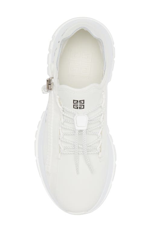 Shop Givenchy Spectre Zip Sneaker In White/black