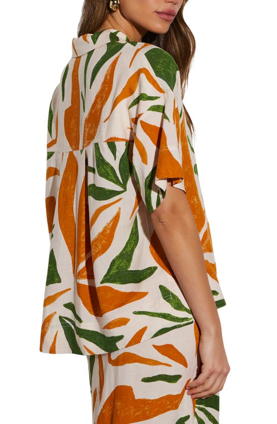Shop Vici Collection Rainforest Camp Shirt In Tropical