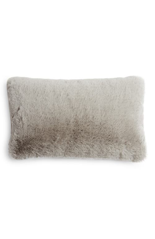 UnHide Squish Fleece Lumbar Pillow in Greige Goose at Nordstrom