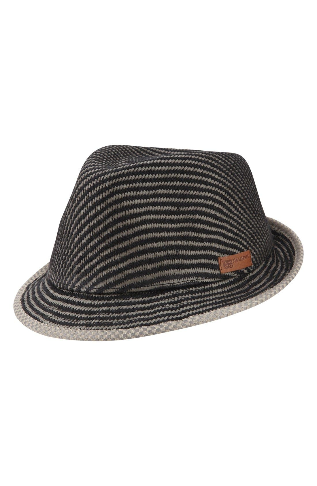 Ben Sherman Straw & Cotton Trilby | Nordstrom