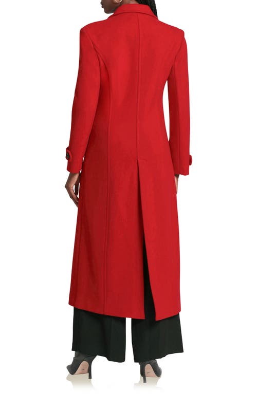 Avec Les Filles Tailored Maxi Coat In True Red