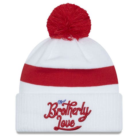 Men's St. Louis City SC New Era Red Confident Cuffed Pom Knit Hat