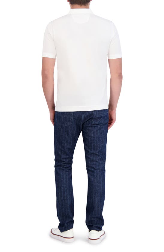 Robert Graham The Player Solid Cotton Jersey Polo In White