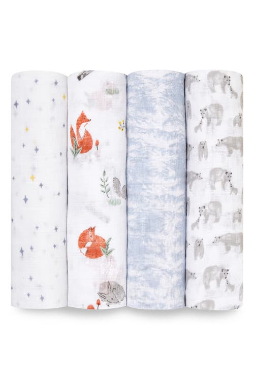 aden + anais 4-Pack Classic Swaddling Cloths in Naturally