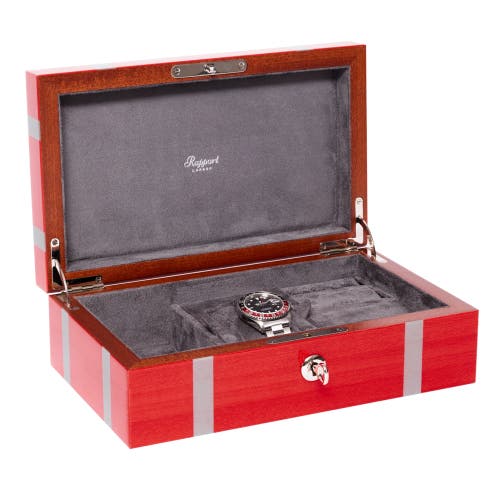 Rapport London Carnaby Watch And Accessory Box In Red