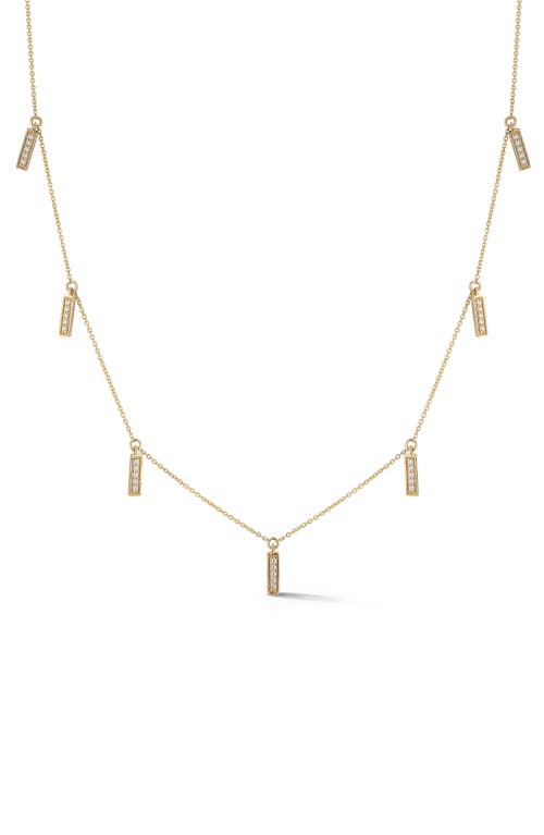 Dana Rebecca Designs Sylvie Rose Diamond Bar Station Necklace in Yellow Gold at Nordstrom