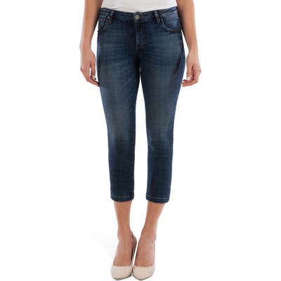 Kut From The Kloth Lauren Crop Straight Leg Jeans, Blue