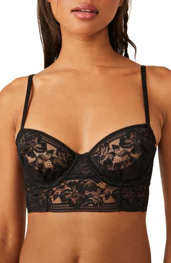 Free People - Everyday Lace Longline Bralette in Evergreen – Blue Ox  Boutique