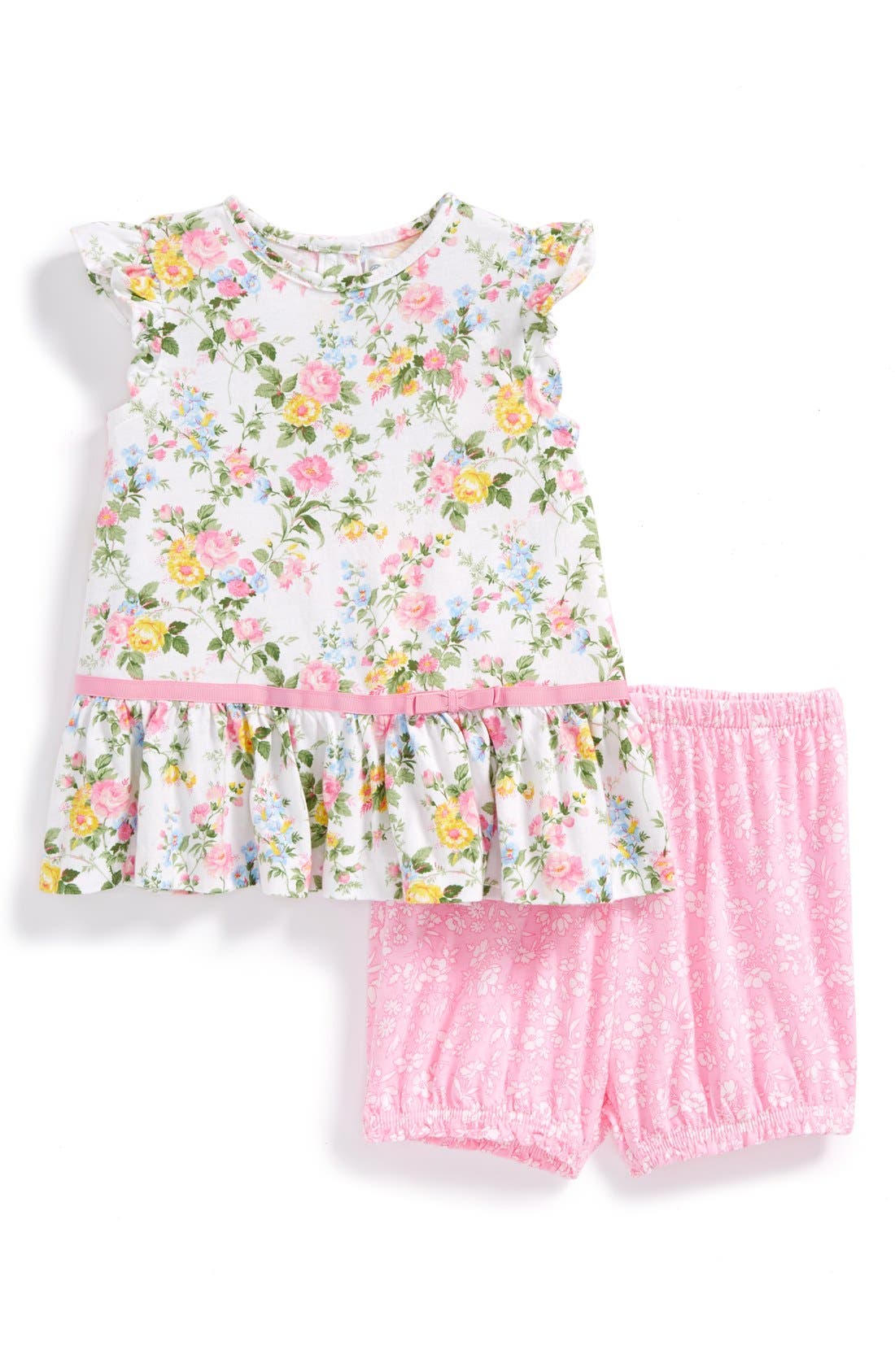 Ralph Lauren Floral Print Dress & Bloomers (Baby Girls) Nordstrom
