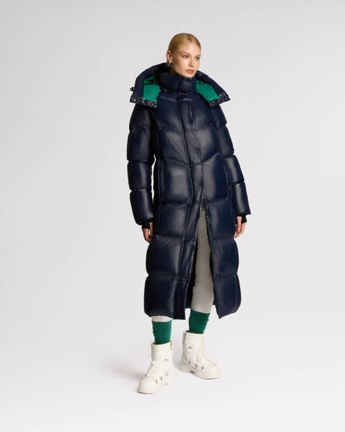 ALPENHAUS ALPENHAUS MERIBEL QUILTED MAXI PUFFER WITH REMOVABLE HOOD 