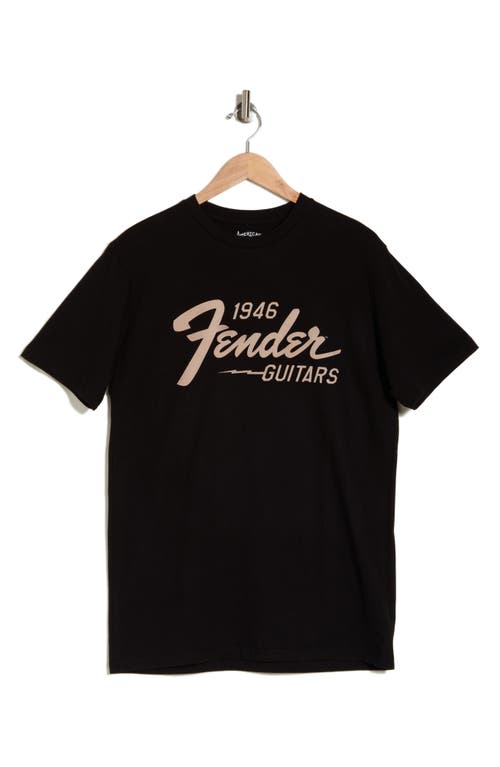 American Needle Fender Cotton Graphic T-shirt In Black