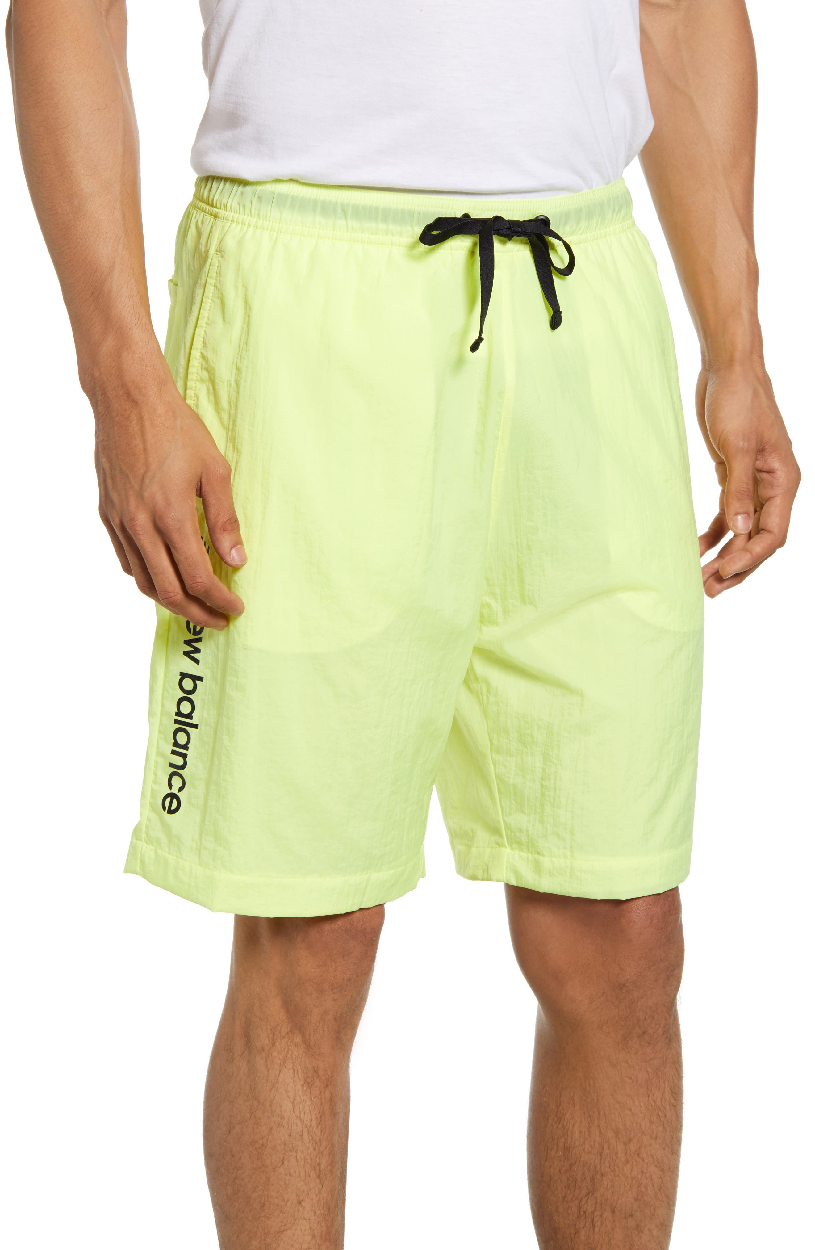 new balance yellow shorts