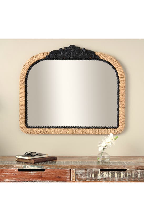 Shop Sonoma Sage Home Ornate Rattan Wall Mirror In Brown