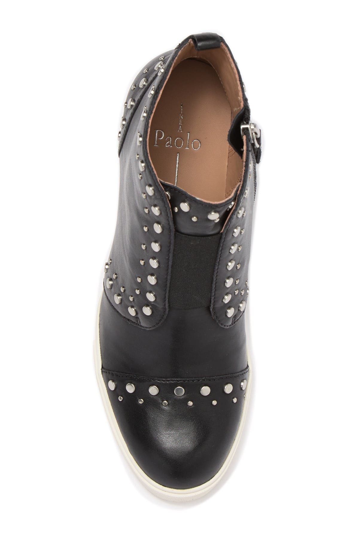 linea paolo fallon studded wedge sneaker