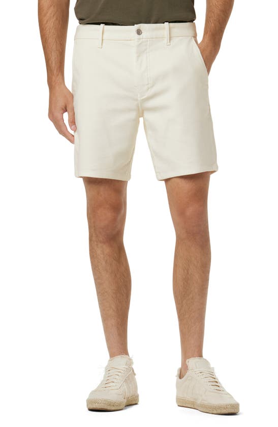 Joe's The Airsoft Slim Straight Leg Terry Chino Shorts In White