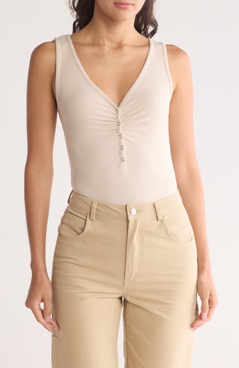 Snap Ruched Bodysuit