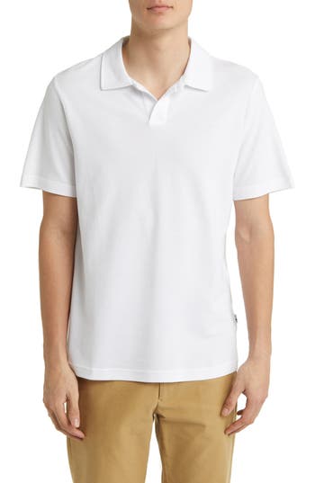 Shop Nn07 Ross Short Sleeve Polo Shirt In White