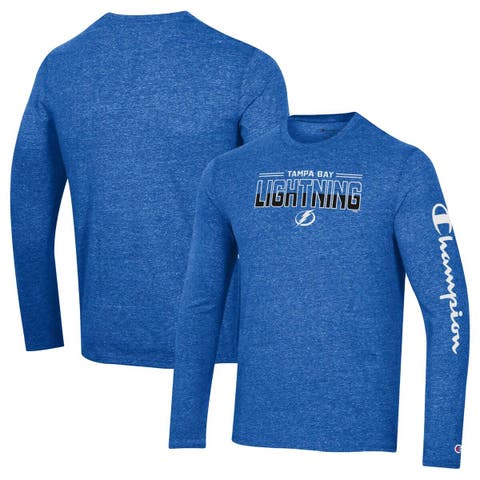 Men's Blue Tampa Bay Lightning 2-Hit Long Sleeve T-Shirt