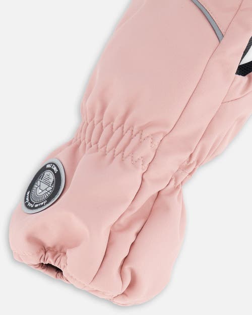 Shop Deux Par Deux Girl's Solid Mittens Light Pink In Silver Pink