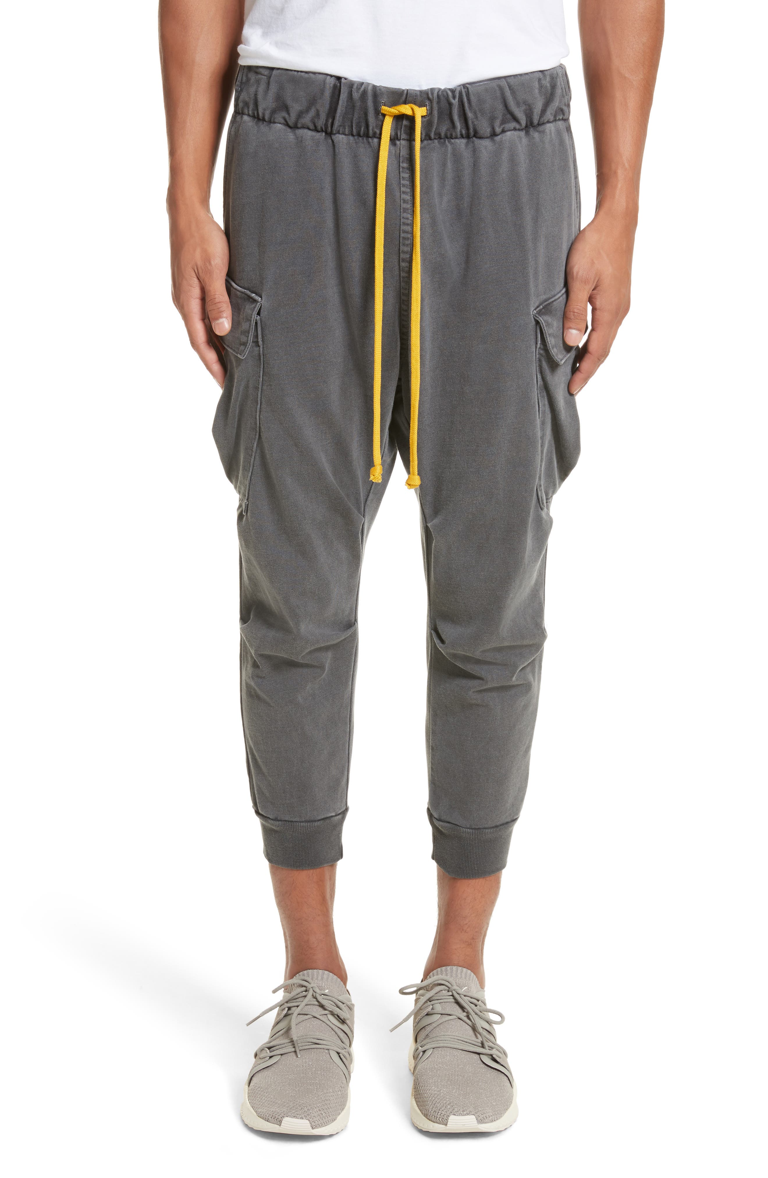 cropped cargo joggers