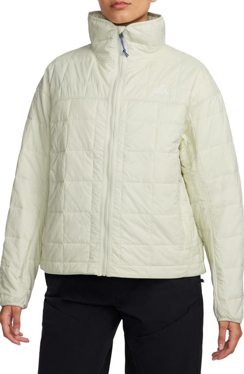 Nike Acg Therma-fit Adv Quilted Insulated Jacket In Sea Glass/summit White