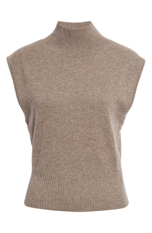 Reformation Arco Sleeveless Cashmere Sweater in Cocoa
